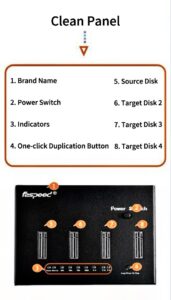 faspeed hy m1 high speed m.2 nvme ssd duplicator plastic case pcie 3.0/4.0/5.0 10 gbps supports all formats