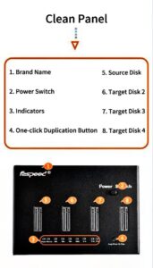 faspeed hy m1 high speed m.2 nvme ssd duplicator plastic case pcie 3.0/4.0/5.0 10 gbps supports all formats